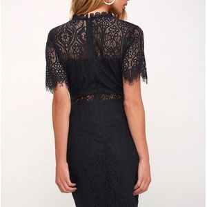 Lulu’s NWT Navy Blue Lace Dress